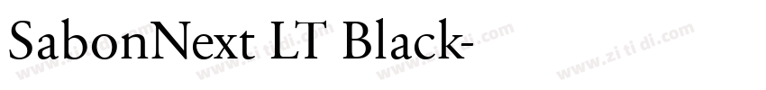 SabonNext LT Black字体转换